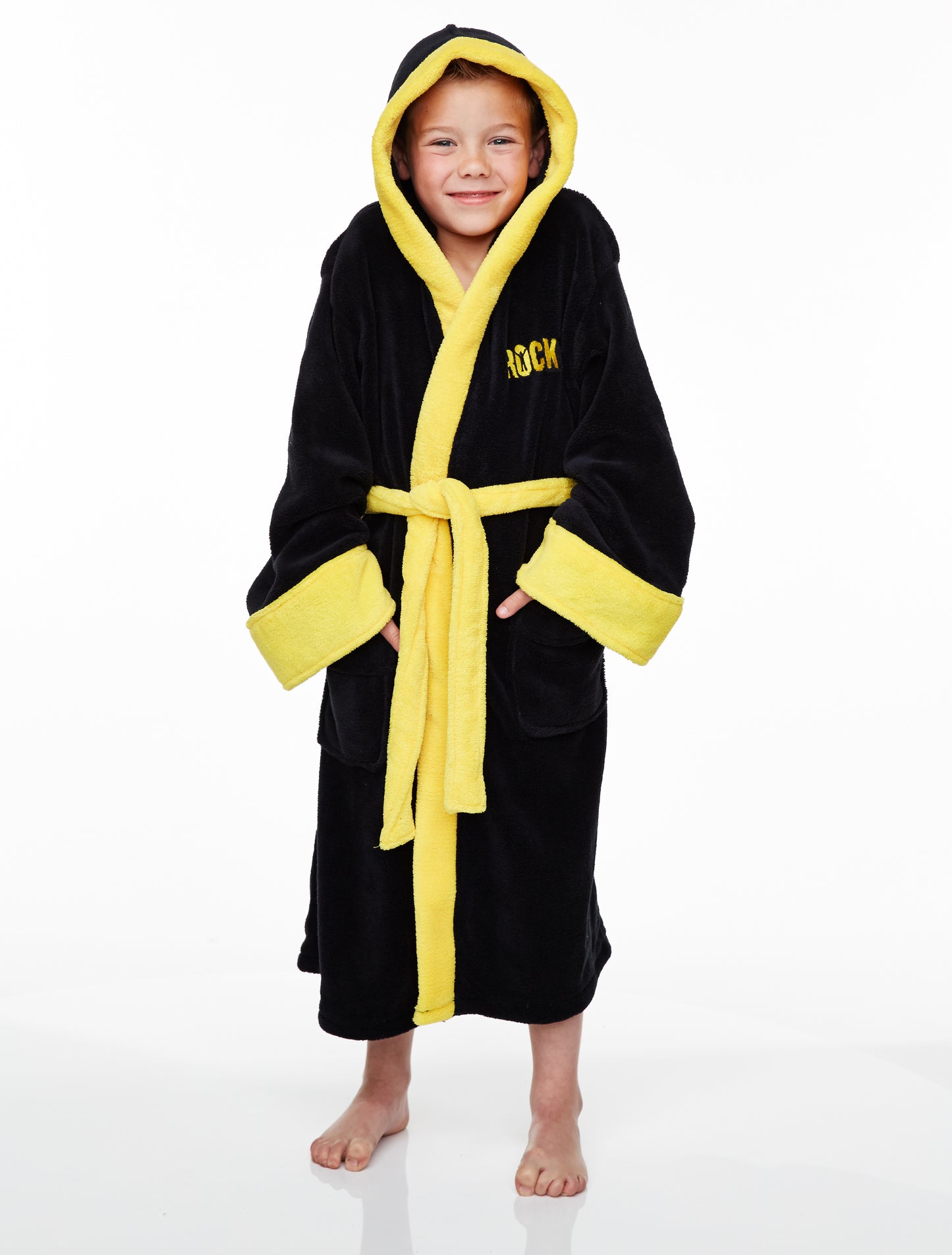 Rocky 'Exclusive' Kids Hooded Fleece Robe XLarge Age 12-15yrs
