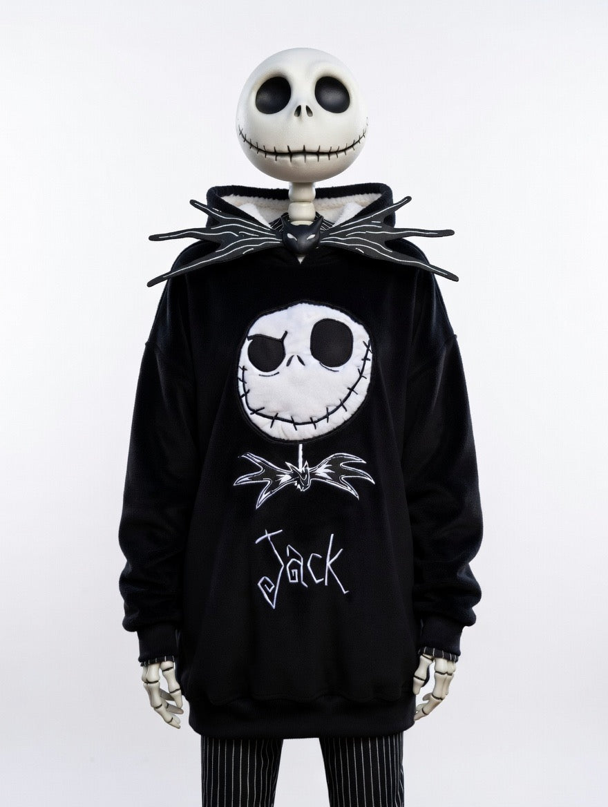 The Nightmare Before Christmas cosy fleece hoodie - Adults one size fits most.