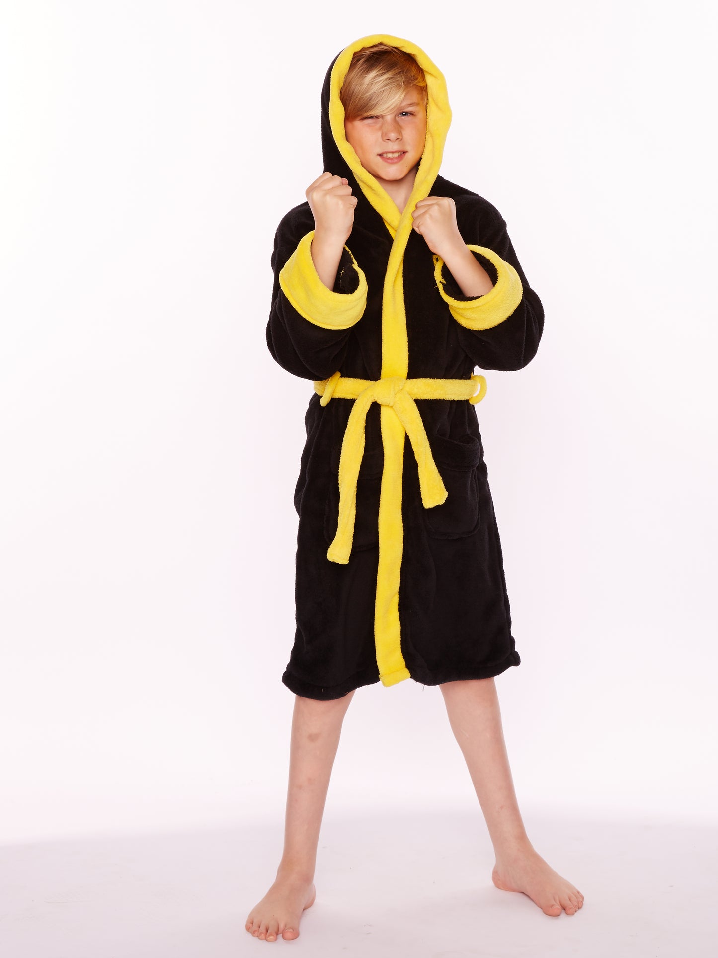Rocky 'Exclusive' Kids Hooded Fleece Robe Large Age 9-12yrs
