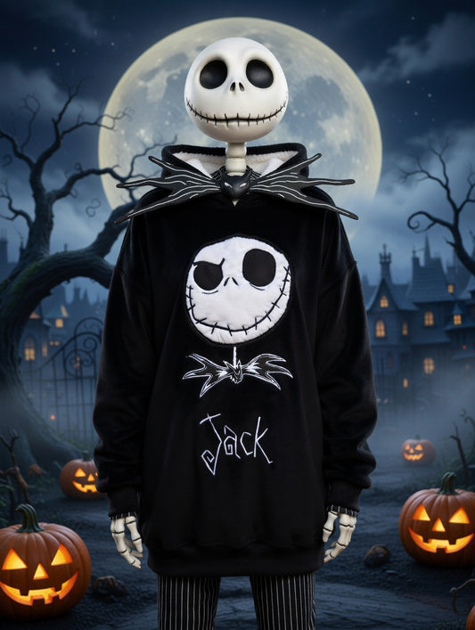 The Nightmare Before Christmas cosy fleece hoodie - Adults one size fits most.