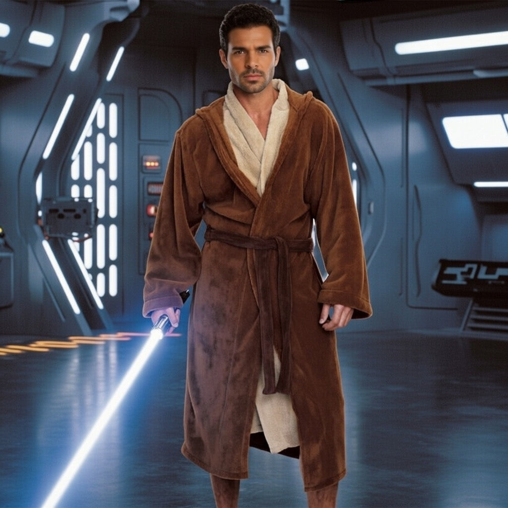 Star Wars Jedi Adult Fleece Bathrobe - One size fits most.