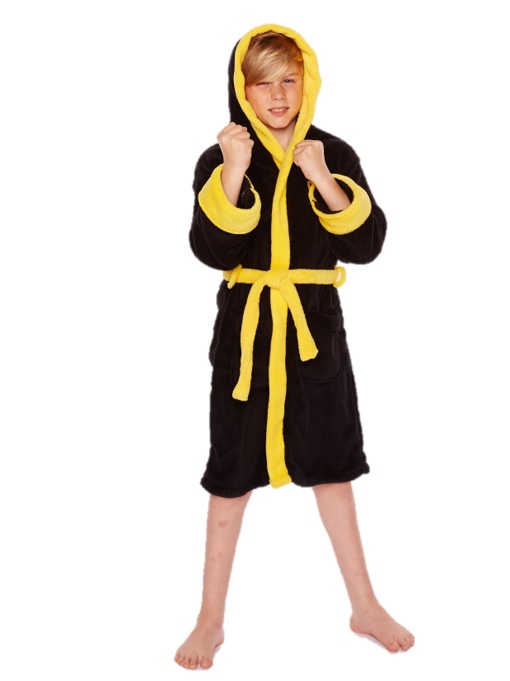 92474 - Rocky 'Exclusive' Kids Hooded Fleece Robe XLarge Age 12-15yrs